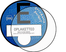 Podkladová fólia pre modrú E-Plaketu