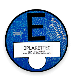 Modrá E-Plaketa pre Nemecko